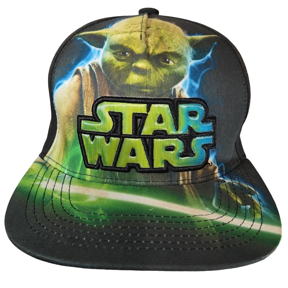 Star Wars Kids Hat - Black and Green Yoda Design